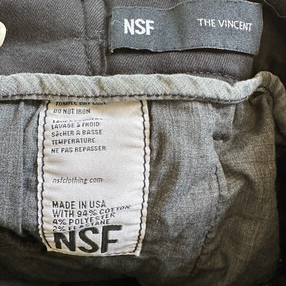 NSF The Vincent Black Skinny Cargo Pants - Picture 2 of 4